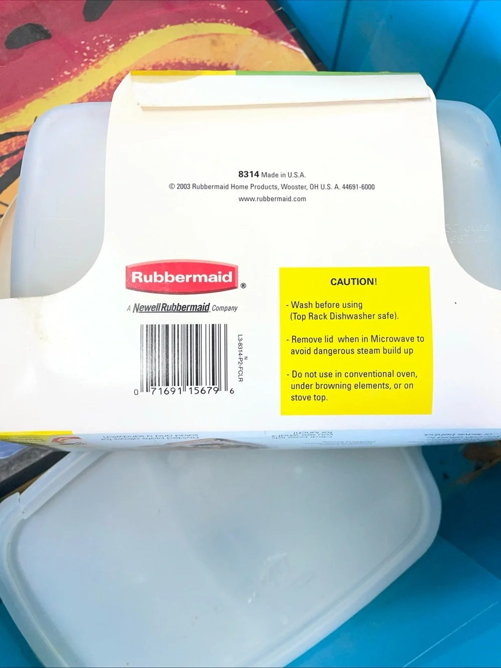 Vtg 2003 Rubbermaid Take Alongs Divided Food Storage Containers (set Of 4 Unopen